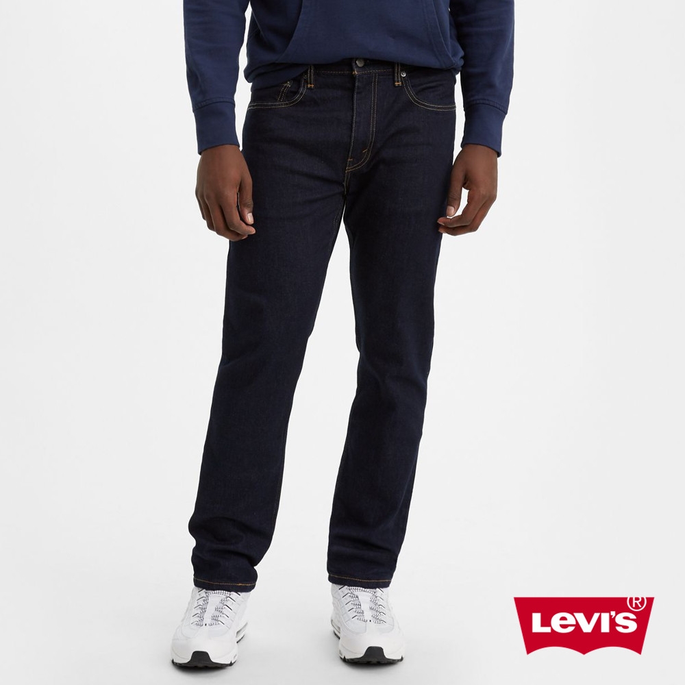 Levis 男款 上寬下窄 502舒適窄管牛仔褲 / 原色 / 仿舊紙標 / 彈性布料