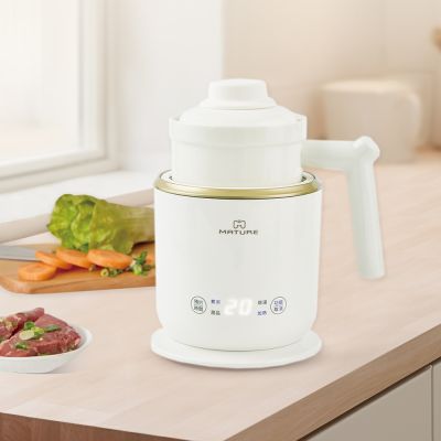 MATURE美萃 雙11強檔 雙電壓旅行速熱電熱水杯650ml CY-1671 + 剛剛好陶瓷電煮鍋 CY-1626