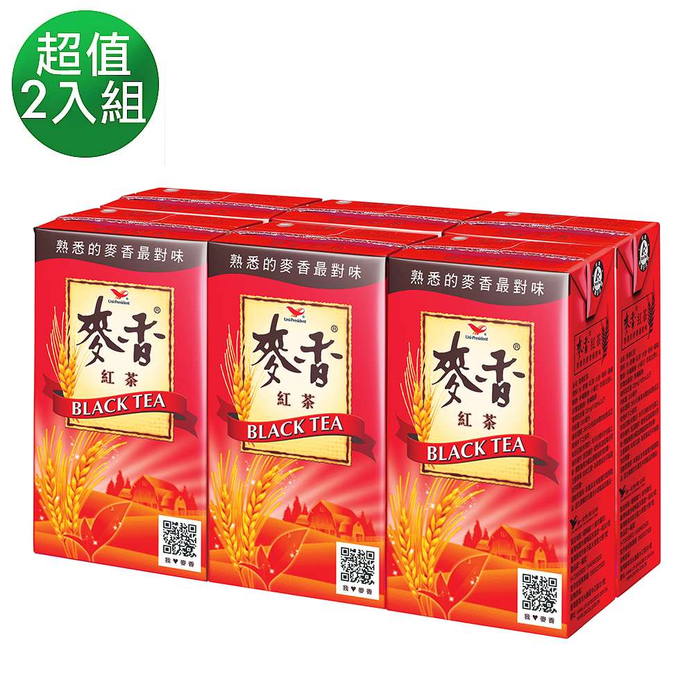 麥香 紅茶(300mlx6入)_1+1組合(共2組)