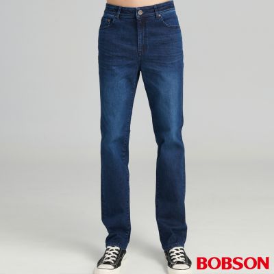 BOBSON 男款高腰保暖紗刷毛直筒褲(1840-52)