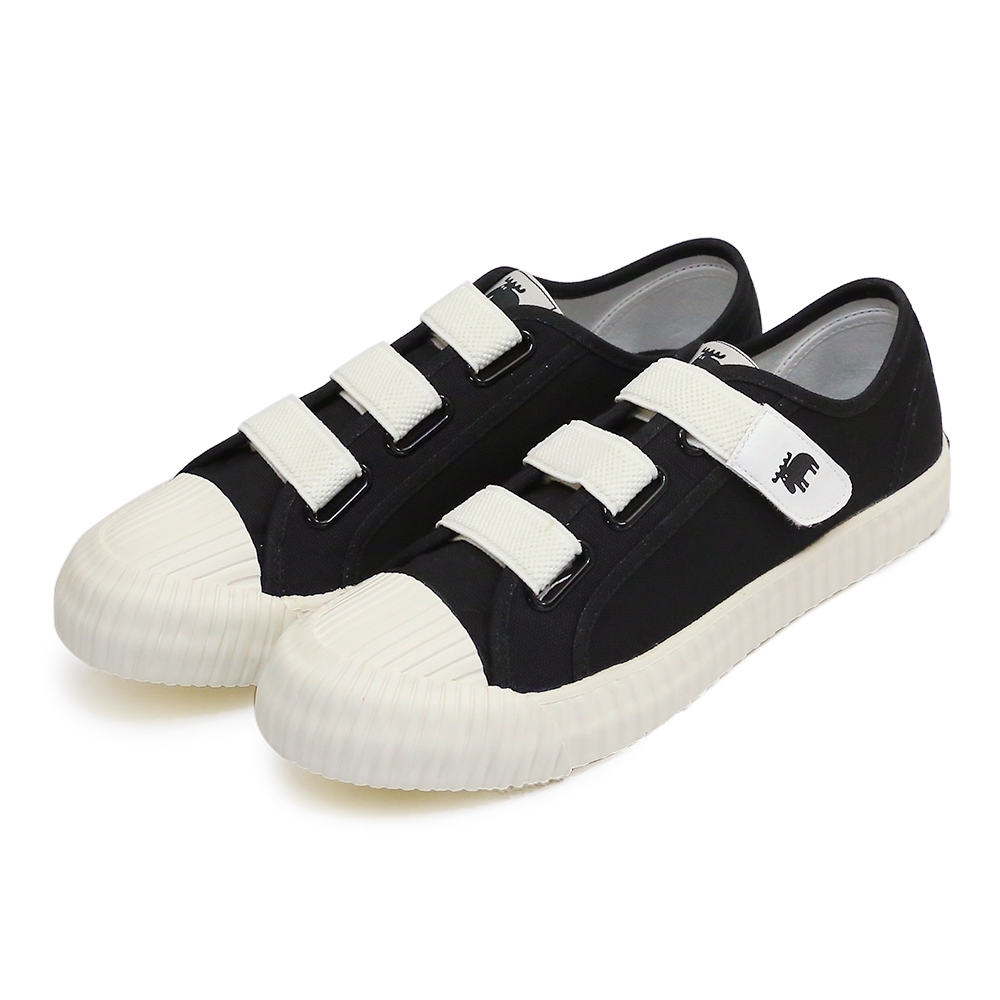moz瑞典厚底駝鹿魔鬼氈帆布餅乾鞋(經典黑) | 帆布鞋| Yahoo購物中心