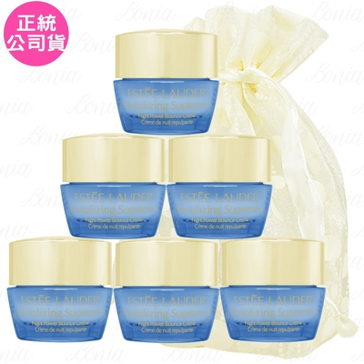 EsteeLauder雅詩蘭黛 ESTEE LAUDER 雅詩蘭黛 年輕無敵一夜修護膠原霜(7ml)*6旅行袋組(公司貨)