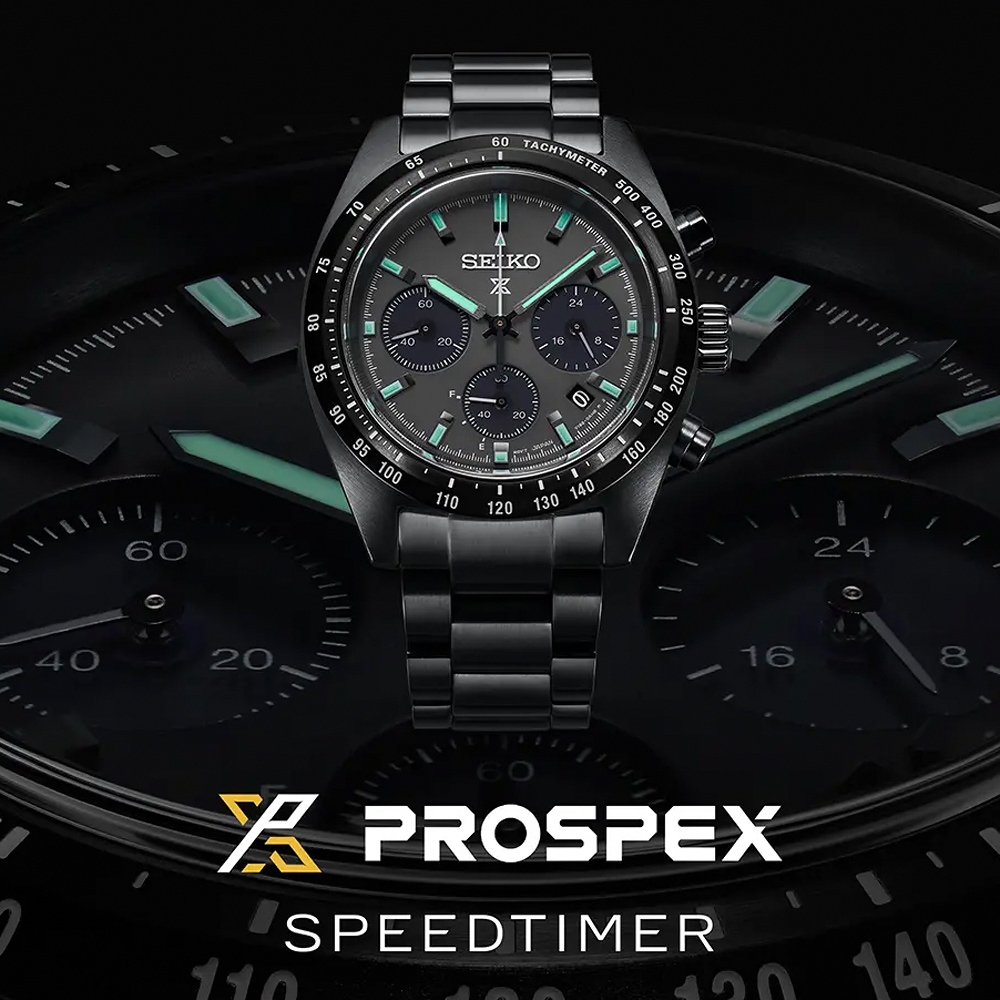 SEIKO 精工 Prospex SPEEDTIMER 黑潮夜視 太陽能計時錶 爸氣登場 送禮首選 (SSC917P1/V192-0AF0SD)_SK045