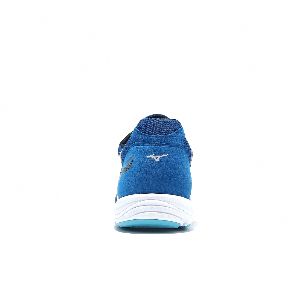 Mizuno 競速跑鞋Wave Emperor Japan 4 男鞋藍白日本製麂皮回彈運動鞋