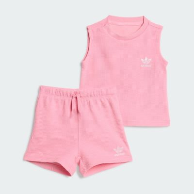 【adidas 愛迪達】 運動套裝 背心/短褲 嬰幼童裝 - Originals KC8080