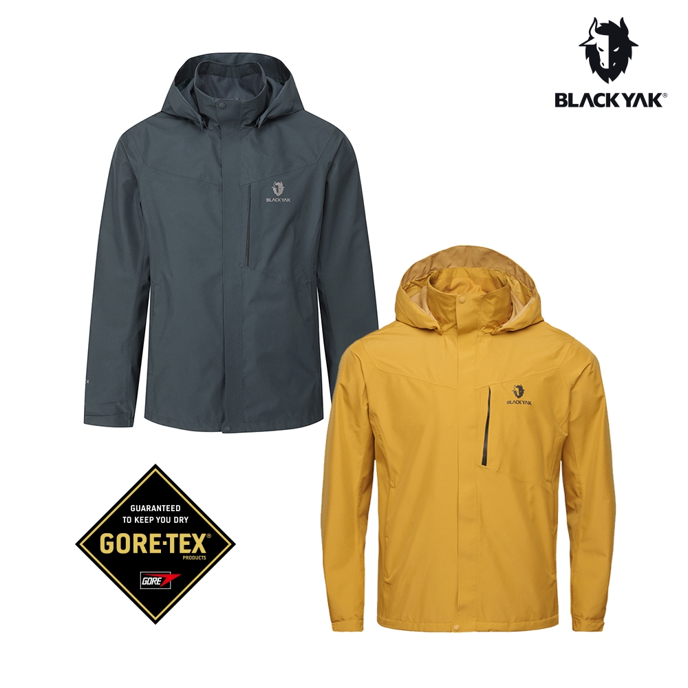 BLACKYAK 韓國 男 KHANUN GTX防水外套 [暖黃色/藍綠色]春夏 運動外套 GORE-TEX 防水 休閒外套 BYEB1MJ101 (暖黃色)