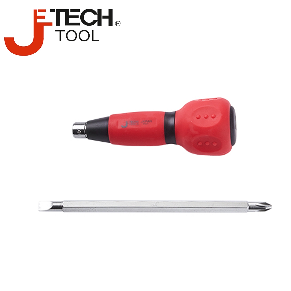 【JETECH】電工十字/一字雙頭兩用起子 6x150㎜ #2 GA-DST-150-950