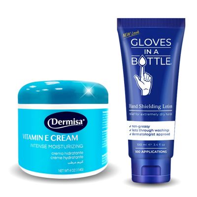 Dermisa維他命E重量版保濕乳霜114g+醫師愛用護手乳軟管100ml★市價1500