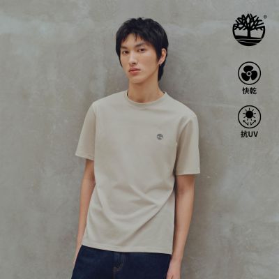 Timberland官方旗艦 中性化石灰快乾短袖T恤|0YHPGCY2