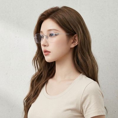 【MOLSION 陌森】方形無框光學眼鏡(MO7007-B90)
