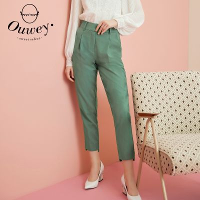 OUWEY歐薇 都會職感西裝褲-老爺褲/直筒褲/打摺/短褲(多款任選)(獨家時時樂)