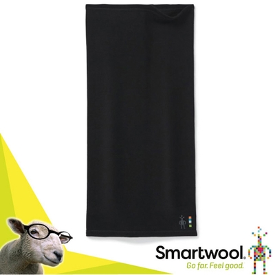 【SmartWool】250 加強版 Thermal 美麗諾羊毛控溫百變頭巾.長頸套.圍巾 SW017999-0001 黑色