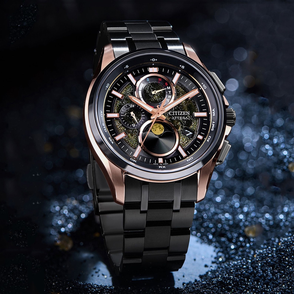 CITIZEN星辰 GENT'S系列 HAKUTO-R限定 鈦金屬 光動能 月相電波腕錶 錶 手錶 送禮 41.5mm/BY1009-64Y