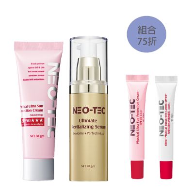 NEO-TEC妮傲絲翠 NEO-TEC 妮傲絲翠 物理性潤色防曬霜SPF50★★★(自然膚 輕盈版)+外泌體賦活肌因菁萃