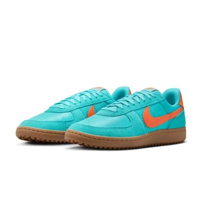 Nike Field General 湖水綠底橘勾 膠底 復古 麂皮 休閒鞋 運動鞋 男鞋 HF3165-301