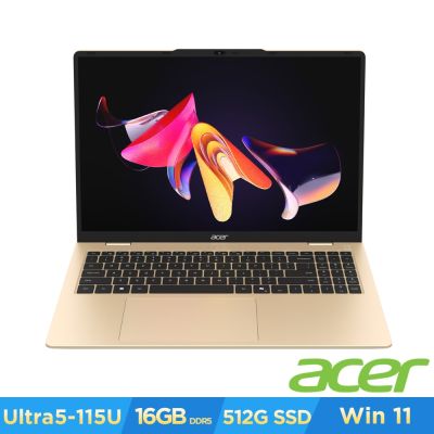 Acer 宏碁 Aspire Lite AL16-53P-53WA 16吋筆電(U5-115U/16G/512G/Win11H)