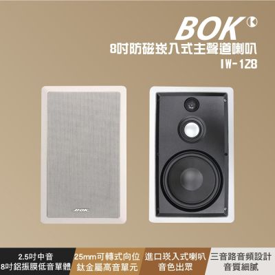 【BOK】IW-128 防磁崁入式主聲道喇叭