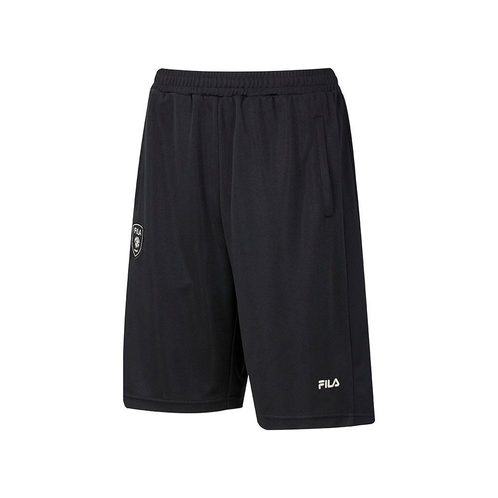 FILA 男針織短褲-黑色 1SHA-1502-BK