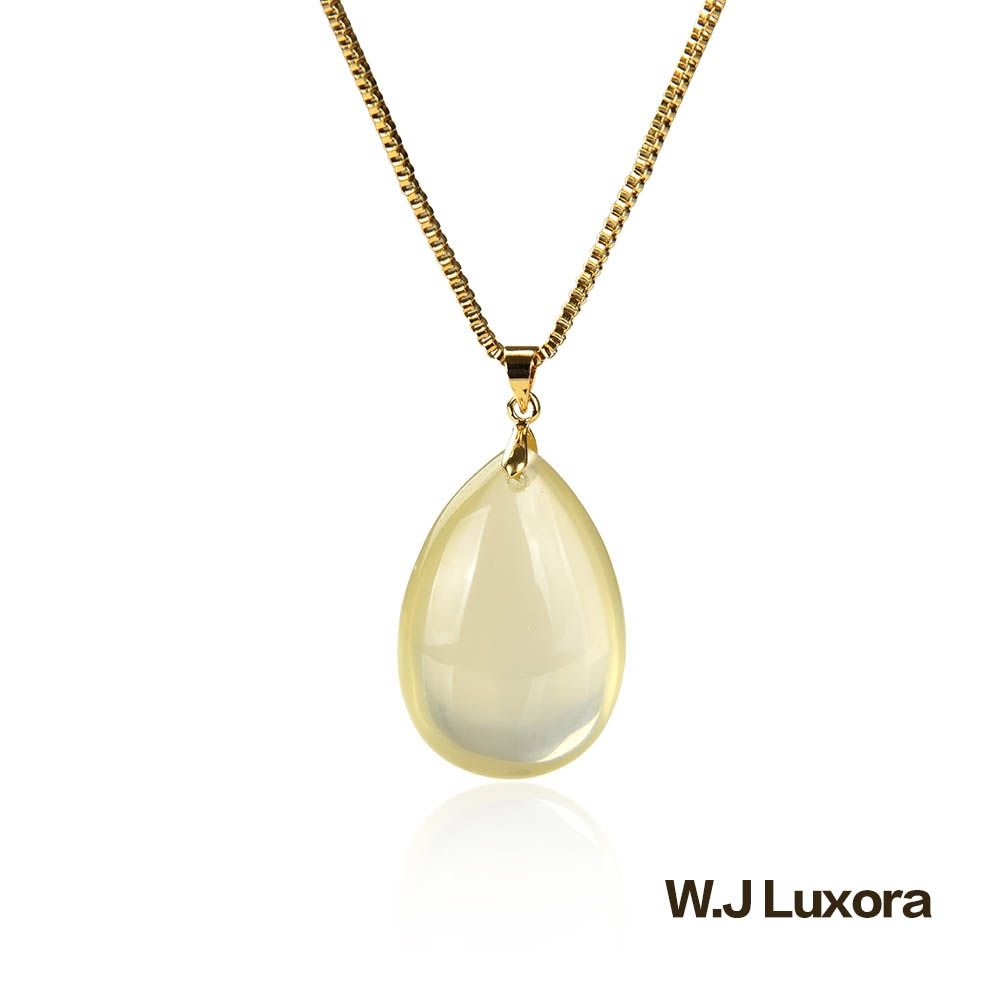 W.J Luxora財富能量滿載黃水晶項錬  28MM *22MM 1150515-02