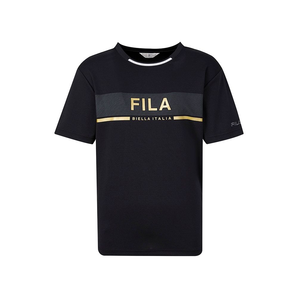 FILA 男短袖圓領T恤-黑色 1TEA-1728-BK