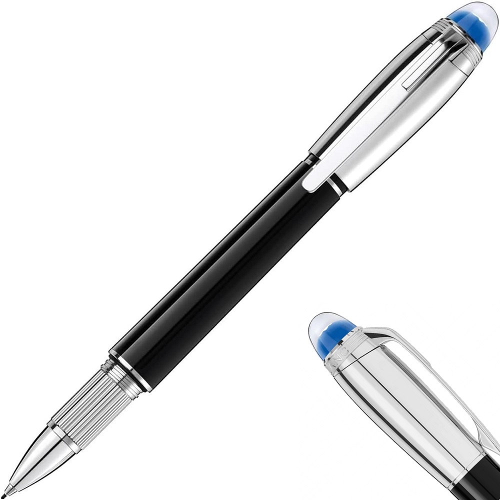 MONTBLANC 萬寶龍 星際行者金屬系列 飄浮藍簽字筆 