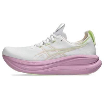 Asics 亞瑟士 GEL-Nimbus 28 D 1012B917-101 女 慢跑鞋 寬楦 支撐 緩震 白 紫