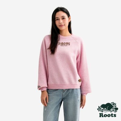 Roots女裝- ROOTS CANADA 圓領上衣 -櫻花粉