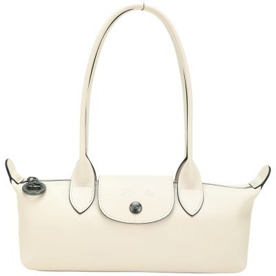 LONGCHAMP Le Pliage Xtra M 牛皮肩背包 法棍包(白紙色)