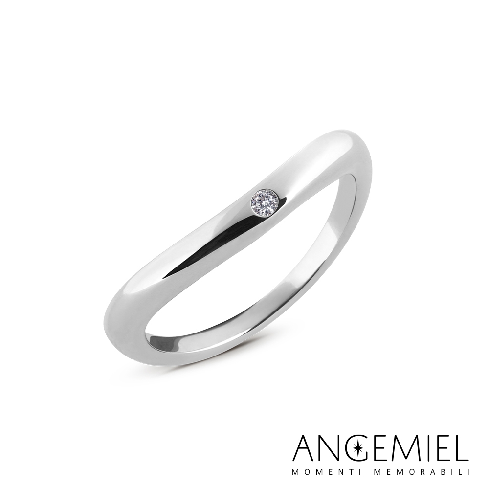 Angemiel安婕米 Fortuna 真鑽戒指/尾戒 悸動 (銀色)