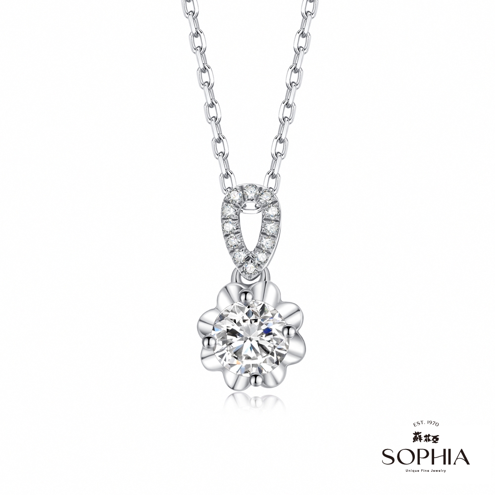 SOPHIA 蘇菲亞珠寶 - 捧花 50分 F/VS2 18K金 鑽石項墜