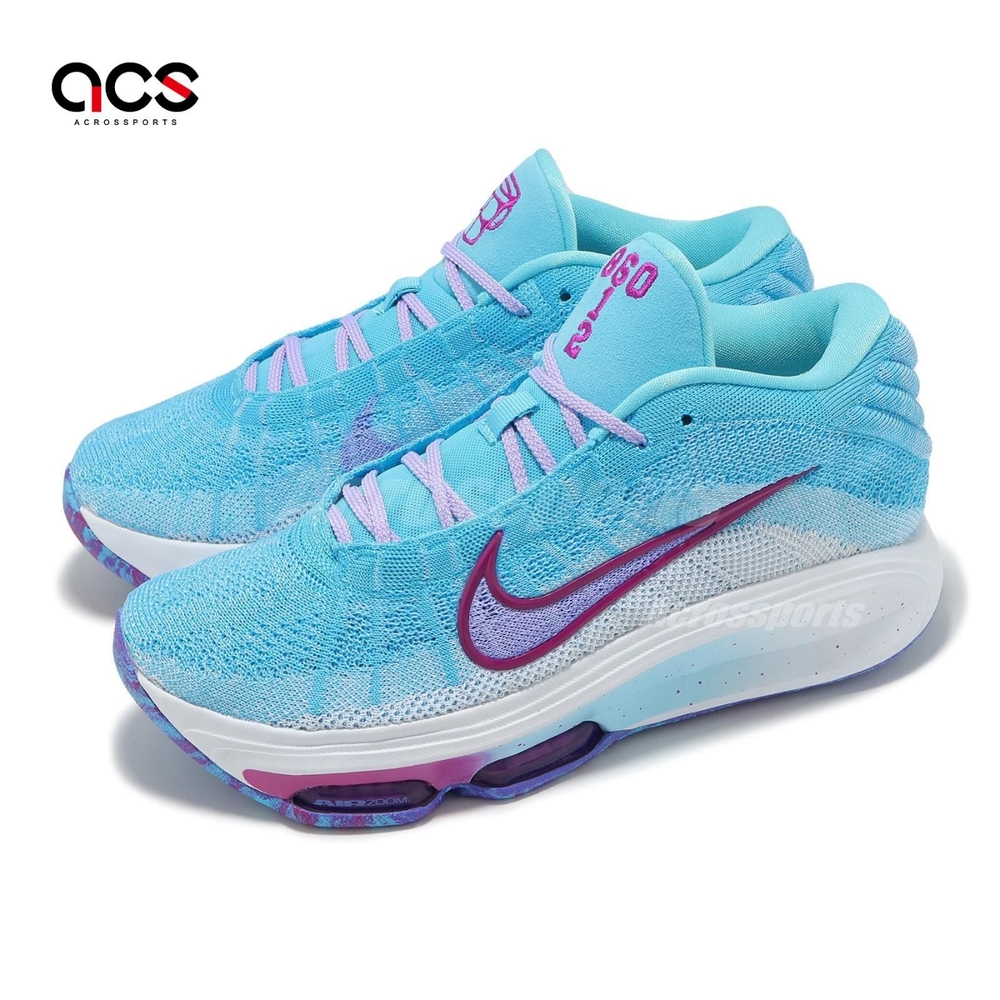 Nike 籃球鞋GT Hustle 3 EP Paige Bueckers 男鞋藍紫針織佩姬