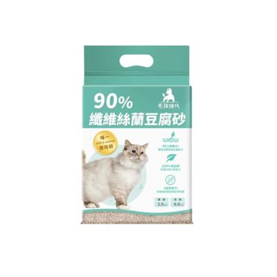 毛孩時代 90%纖維絲蘭豆腐砂6L-6入組(貓砂/豆腐砂/保健貓砂)