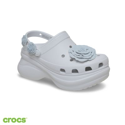 Crocs 卡駱馳 (女鞋) Bae 復古克駱格疊影玫瑰-月光灰色 214027-1NK