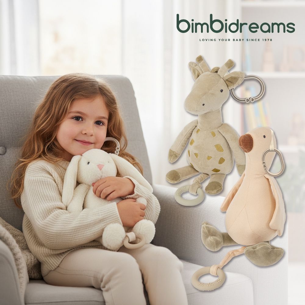 【bimbidreams】安撫音樂拉鈴玩偶 (新生兒禮 滿月禮 彌月禮 音樂鈴)