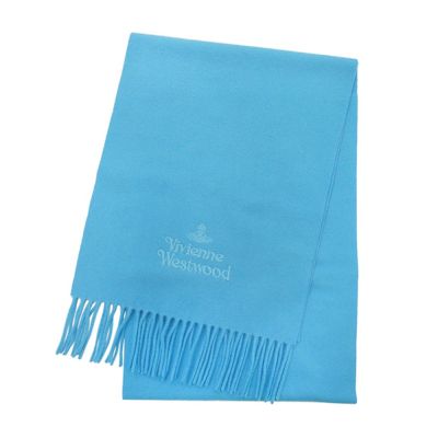 Vivienne Westwood 經典土星刺繡LOGO羊毛流蘇圍巾 (多款任選)