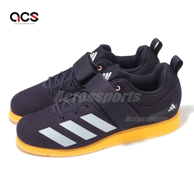 adidas 舉重鞋 Powerlift 5 男鞋 黑 黃 運動鞋 魔鬼氈 穩定 愛迪達 IG1775