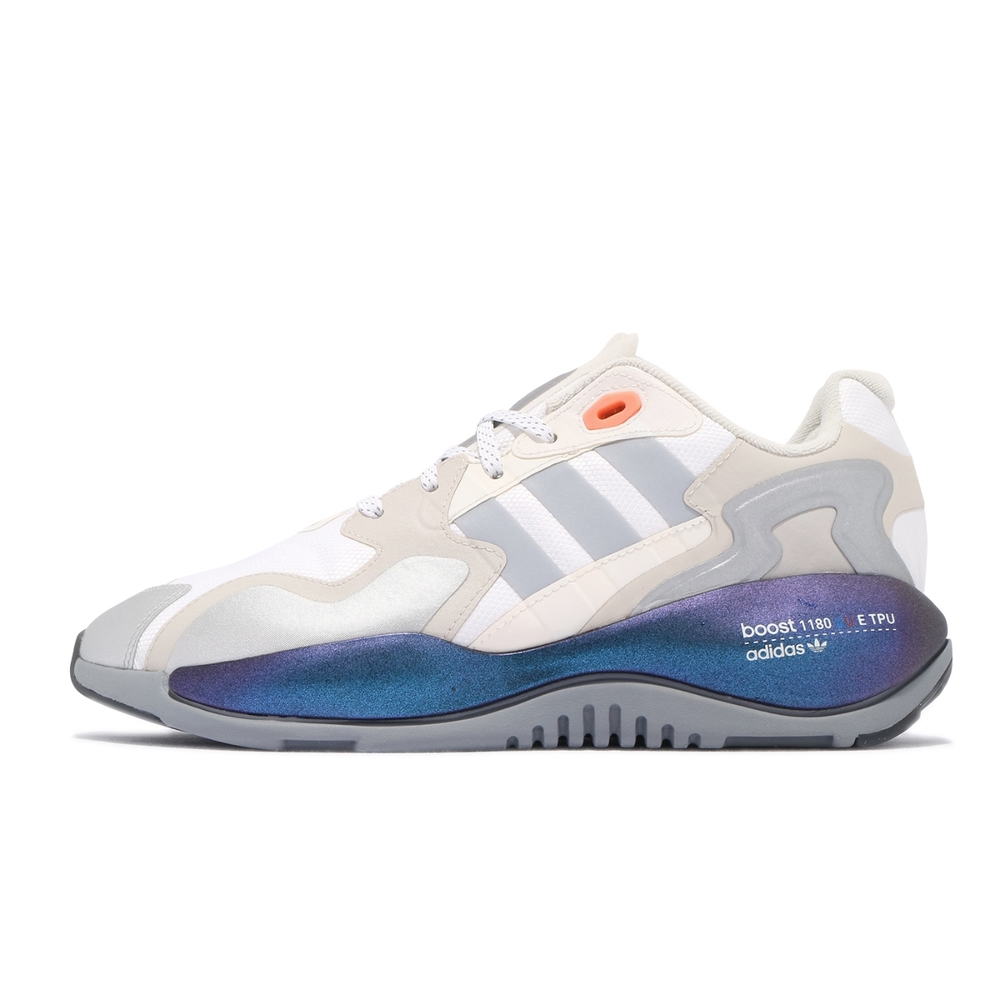 adidas 休閒鞋ZX Alkyne 反光運動男鞋愛迪達舒適避震球鞋穿搭白銀