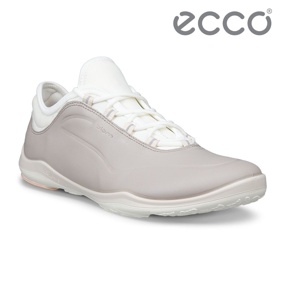 ECCO BIOM LITE TR W 健步戶外簡約皮革運動 女鞋 暖米棕/白色
