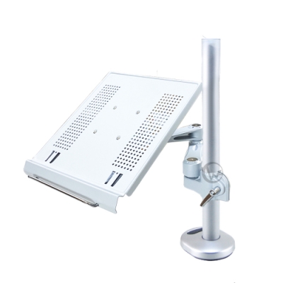 LINDY 林帝 台灣製 筆電/平板 長懸臂式支架+45cm開孔式支桿 組合 (40962+40699)