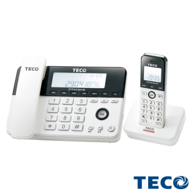 TECO 東元】2.4G數位無線子母電話機XYFXC081W | 子母機| Yahoo