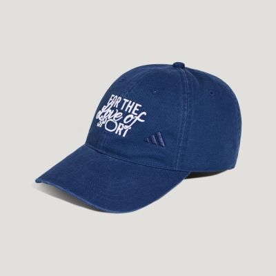 adidas 愛迪達 帽子 運動帽 棒球帽 遮陽帽 三葉草 SLOGAN CAP 藍 KX6866