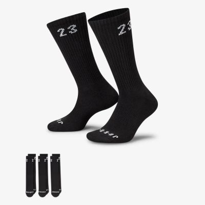 NIKE U J ESSENTIAL CREW 3PR - 144 男女 中統襪 DA5718010
