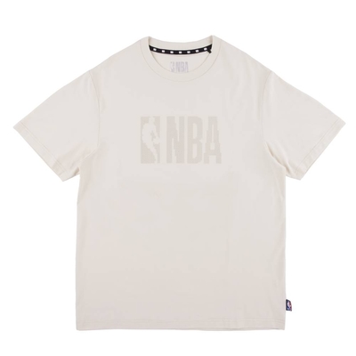 NBA 基本版 經典LOGO 短袖上衣-白色系-3425101711