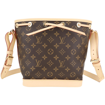LOUIS VUITTON路易威登 Louis Vuitton LV路易威登 M46983 Noe BB Monogram經典牛皮帆布水桶包(咖啡色)