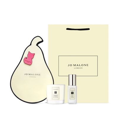 Jo Malone 英國梨與小蒼蘭迷你香氛禮盒 (附提袋) -梨子造型+貓咪