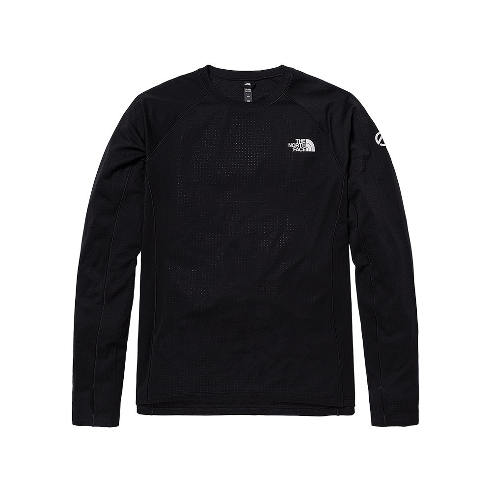 The North Face M SUMMIT PRO 120 CREW 男壓縮衣長袖-黑-NF0A82VEKX7