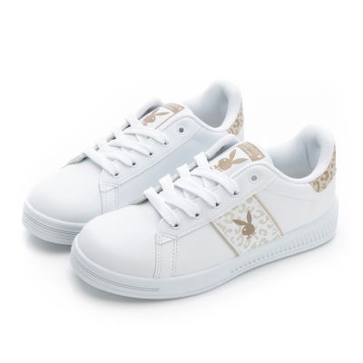 PLAYBOY 愛的豹豹俏麗甜心兔兔小白鞋-PY1606白杏