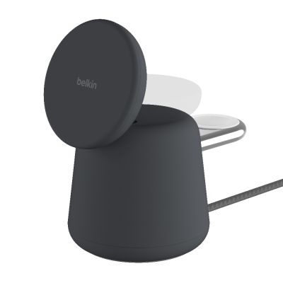 【BELKIN】BoostCharge Pro MagSafe 15W 2合1無線快速充電底座(WIZ020)
