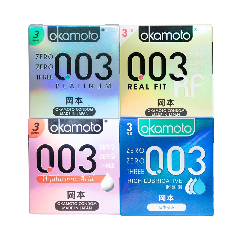 okamoto岡本-003 Combo 4合1極薄組合保險套(3入x4盒) | 超薄| Yahoo購物中心