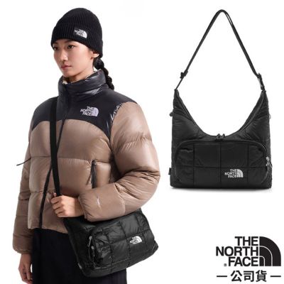 【The North Face】Puffy Shoulder Bag 防潑水單肩側背包.斜背包./ 8K8E-JK3 宇宙黑